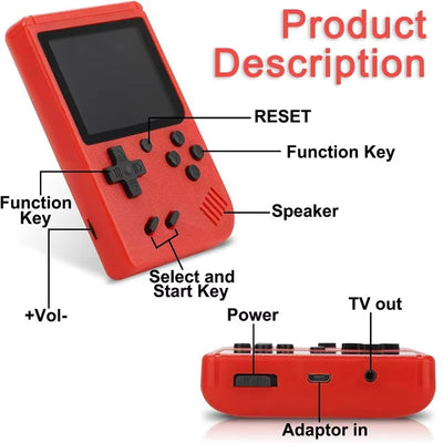 400 In 1 MINI Games Handheld Game Players Portable Retro Video Console Boy 8 Bit 3.0 Inch Color LCD Screen Games