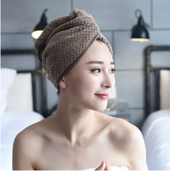 Absorbent Hair Towel & Cap