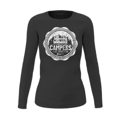 Camping Seal Women Long Sleeve Shirt