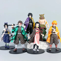Anime Demon Slayer Kimetsu no Yaiba figure Kamado Tanjirou Action Figure Agatsuma Zenitsu Nezuko Warrior PVC Model Toys