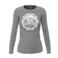 Camping Seal Women Long Sleeve Shirt